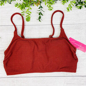 NEW XILARAHATION Womens Rust Color Tankini Swim Top SM 4-6